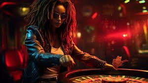 Dealer memutar roda dengan hasil real-time Dealer memutar roda roulette secara live